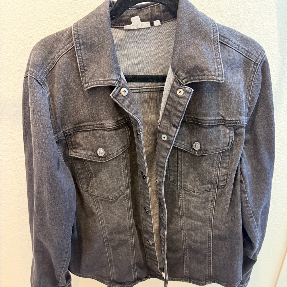 Chico's Black Jean Jacket Size 3